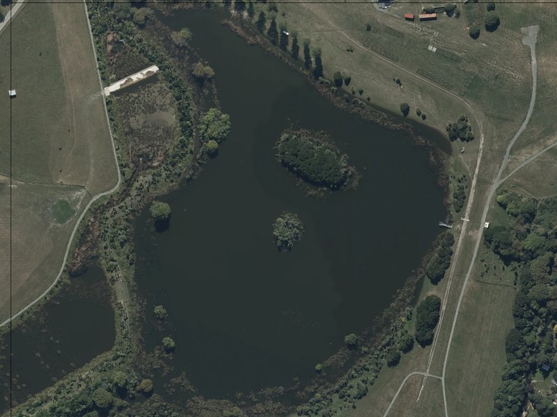 aerial view of Wildlife Refuge and the ground around it