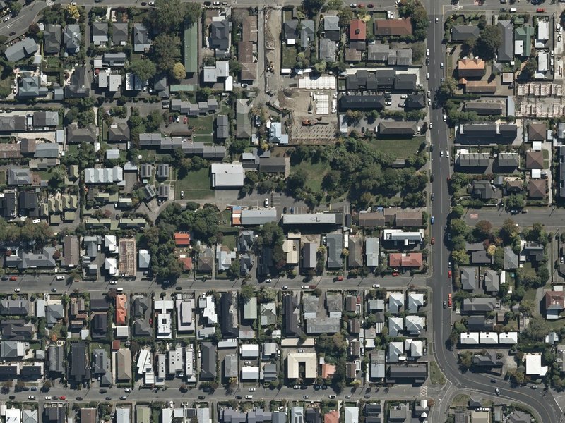 aerial view of Rehua Marae and the ground around it