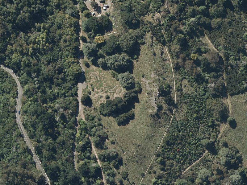 aerial view of 19th Inf Battallion and the ground around it