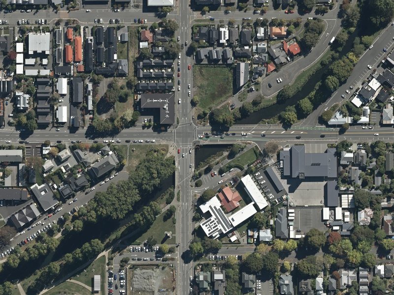 aerial view of A Tribute To Firefighters and the ground around it