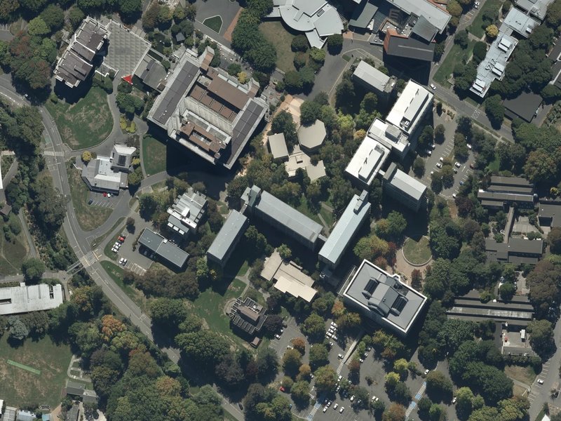 aerial view of All our Afternoons and the ground around it