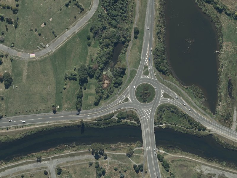 aerial view of Anzac Fronds and the ground around it