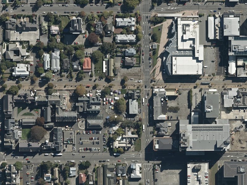 aerial view of Bathing Figure and the ground around it