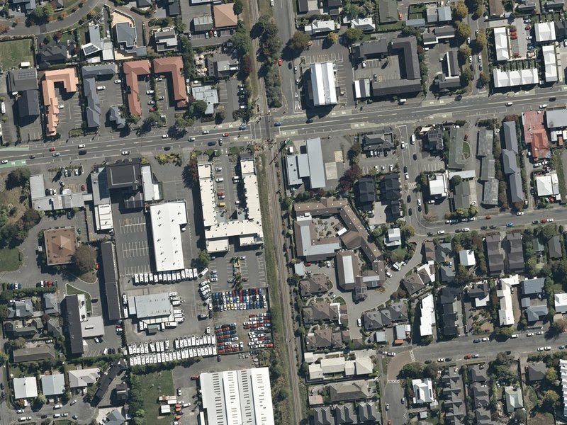 aerial view of Brockworth Street Art Gallery and the ground around it