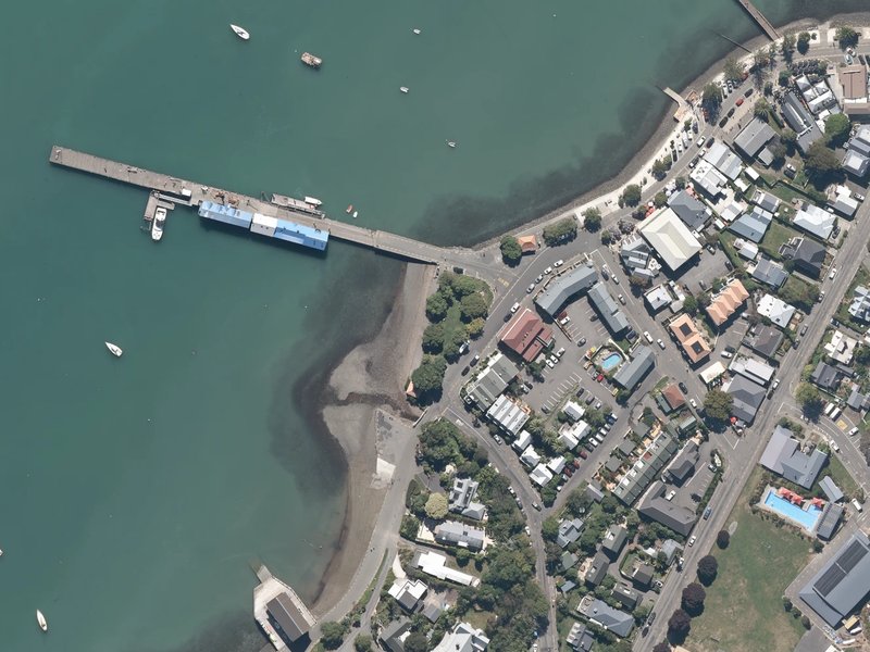 aerial view of Commander Frank Arthur Worsley and the ground around it