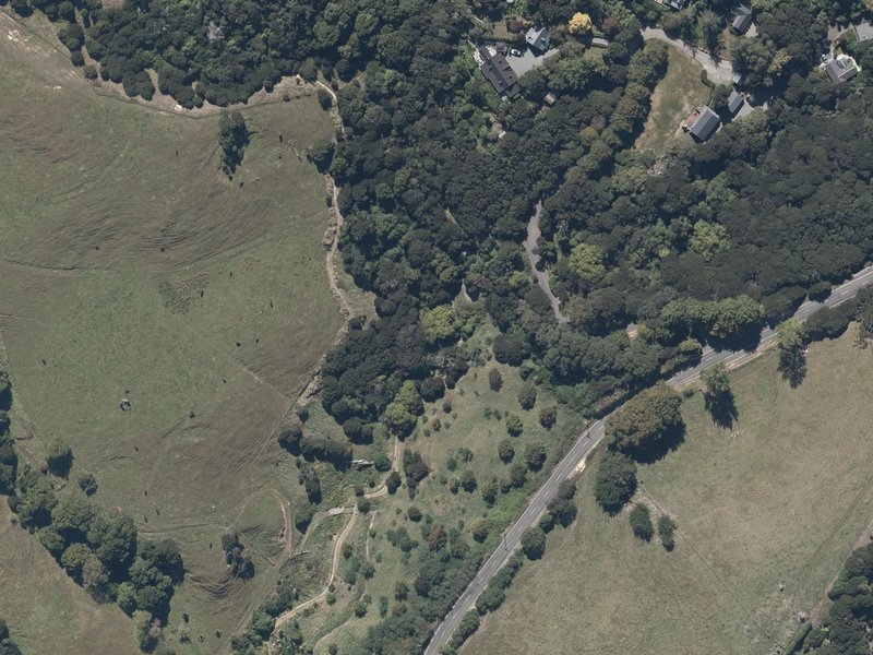 aerial view of Crocodile and the ground around it