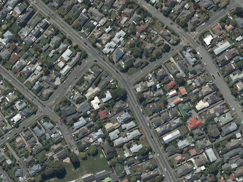 aerial view of Flying Books and the ground around it