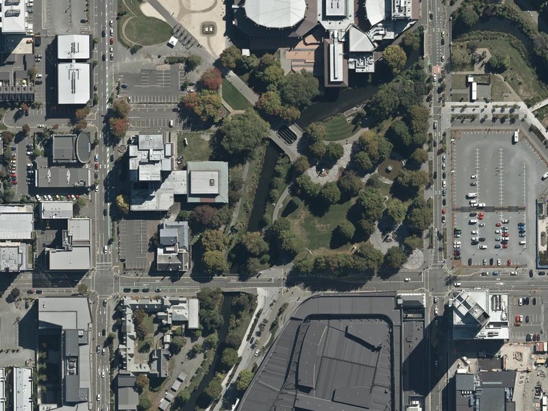aerial view of Francois Le Lievre and the ground around it