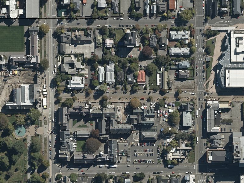 aerial view of Free Flight and the ground around it