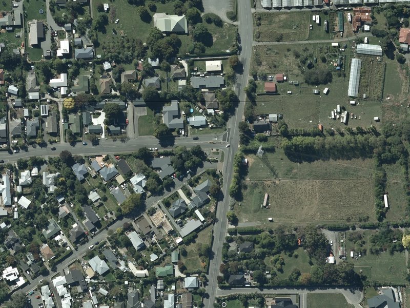aerial view of Heathcote War Memorial and the ground around it