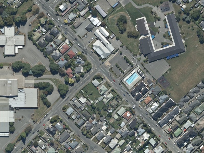 aerial view of Jigsaw Pieces and the ground around it
