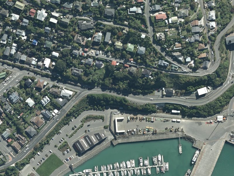 aerial view of John Webb Memorial and the ground around it