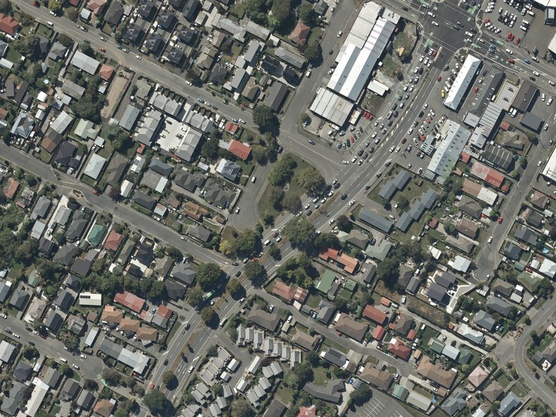 aerial view of The Joy of Eternal Spring and the ground around it