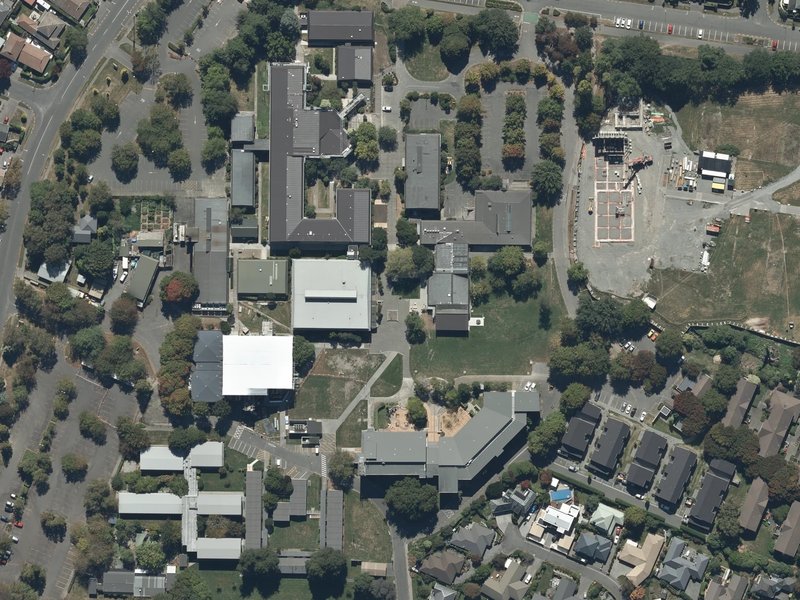 aerial view of Lorna and the ground around it