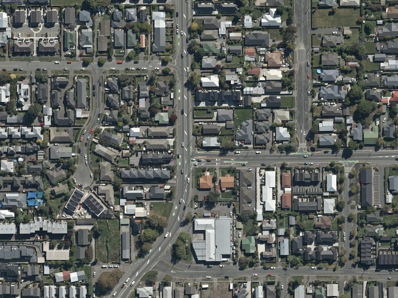 aerial view of Love is Love and the ground around it