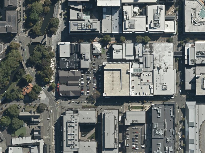 aerial view of No Place Like Home and the ground around it