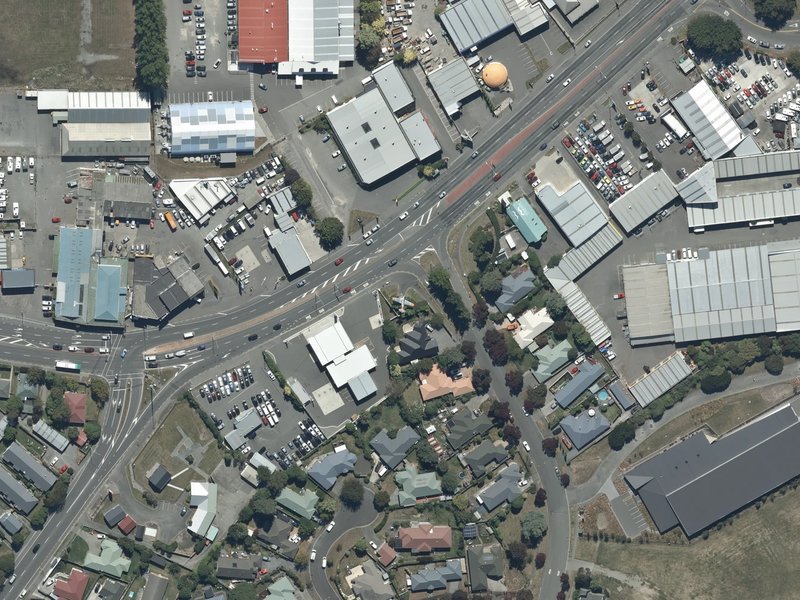 aerial view of NZDF Air Force Museum Memorial and the ground around it