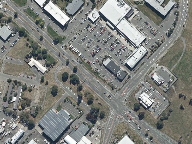 aerial view of Spitfire and the ground around it