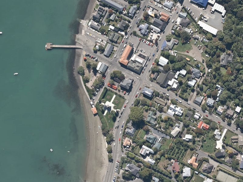 aerial view of Statue of Charles Meryon and the ground around it
