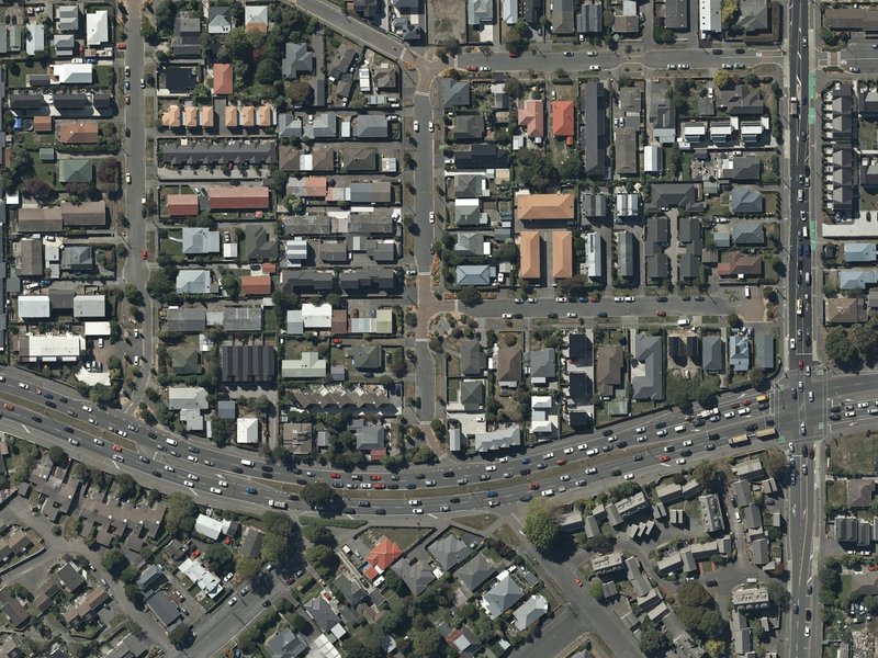 aerial view of Under the Eaves and the ground around it