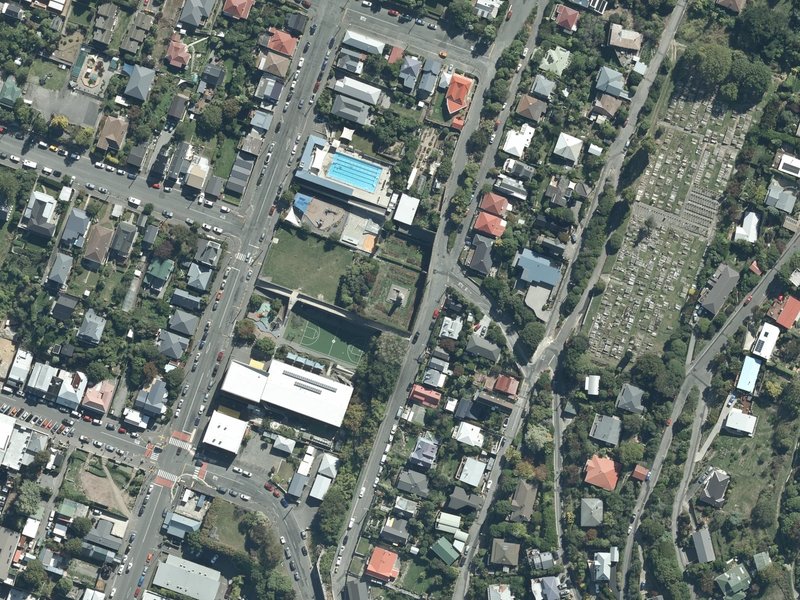 aerial view of Upham Clock and the ground around it