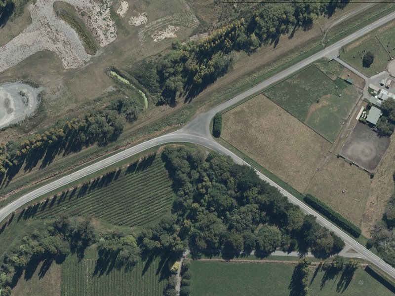 aerial view of War Memorial and the ground around it