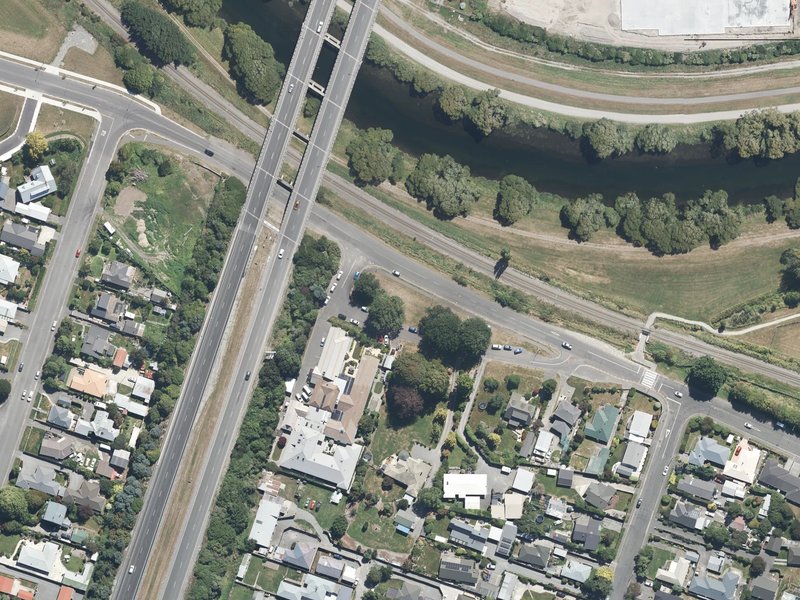 aerial view of Adderly Terrace Island and the ground around it