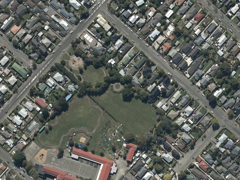aerial view of Worcester Reserve and the ground around it