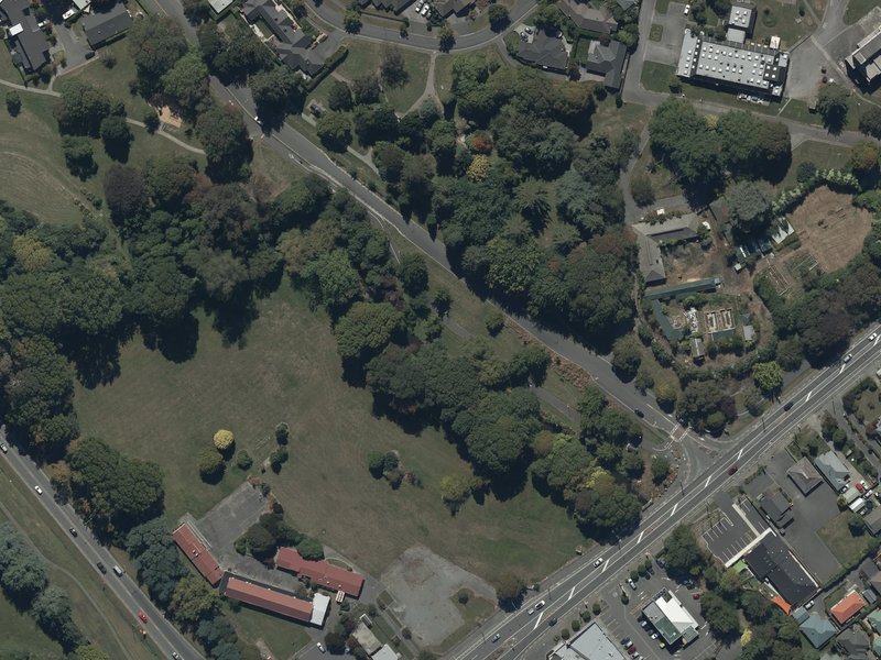 aerial view of Spreydon Riverbank Reserves and the ground around it