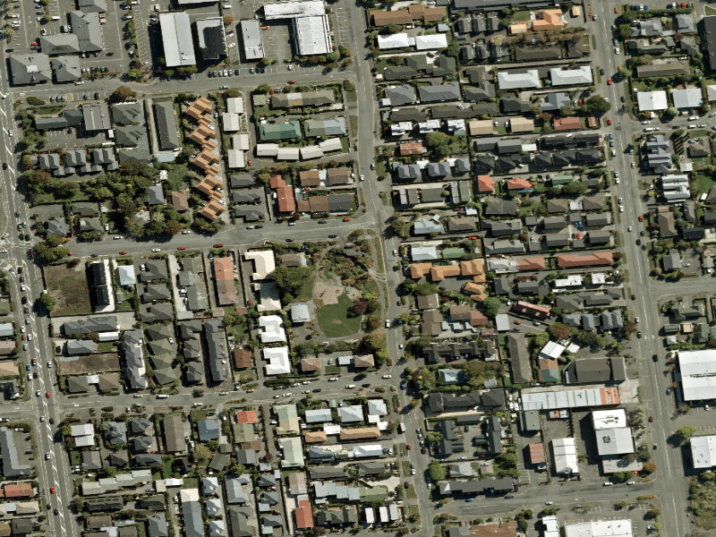 aerial view of Picton Reserve and the ground around it