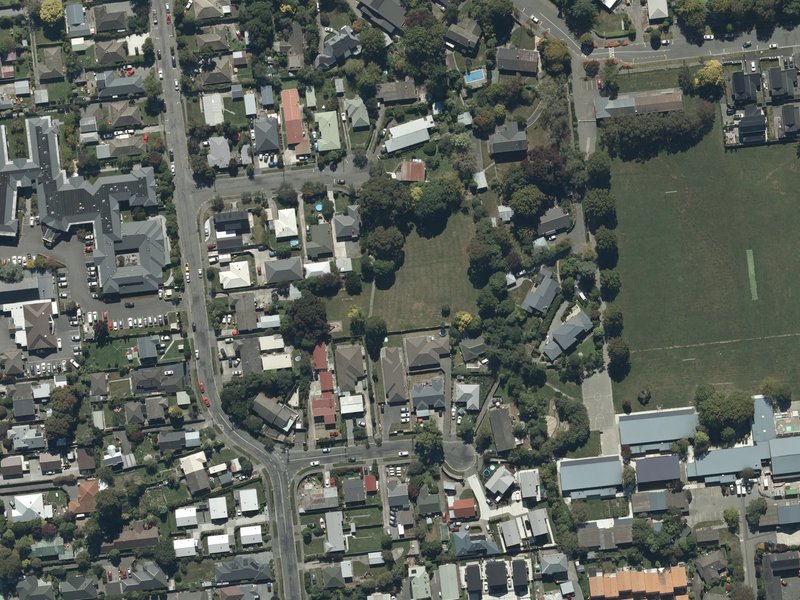 aerial view of Milnebank Reserve and the ground around it
