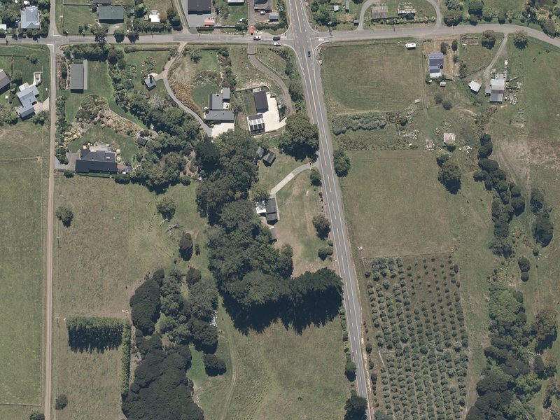 aerial view of Takamatua Reserve and the ground around it
