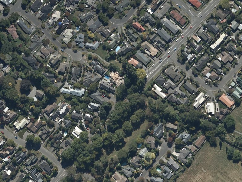 aerial view of Grahams Road Berms and the ground around it
