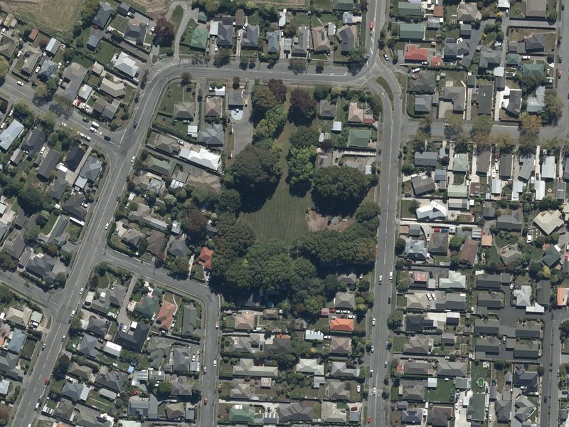aerial view of Grampian Reserve and the ground around it
