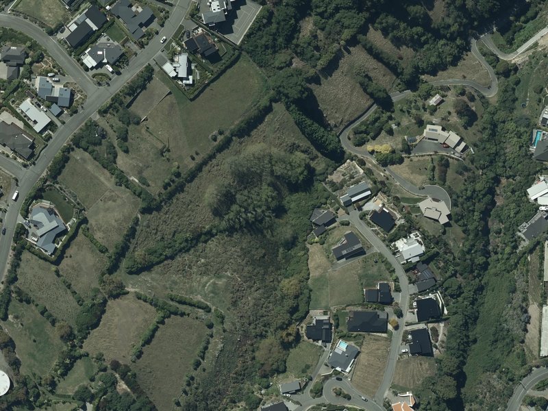 aerial view of Rapanui Reserve and the ground around it