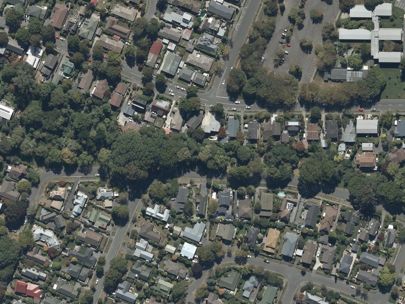 aerial view of Corfe Reserve and the ground around it