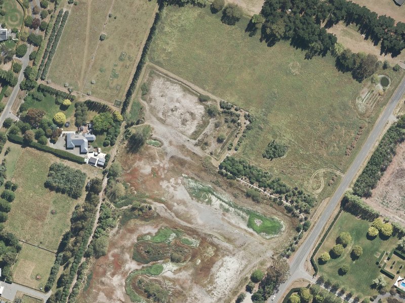 aerial view of Whites Road Reserve and the ground around it