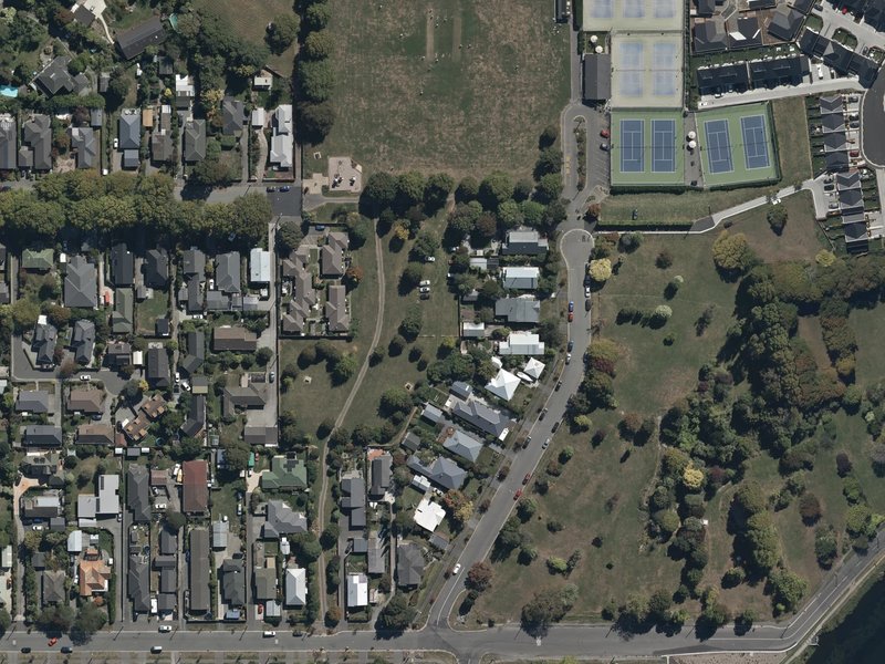 aerial view of Richmond Park and the ground around it