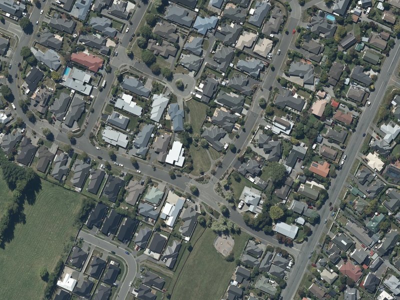 aerial view of Sovereign Gardens Reserve and the ground around it