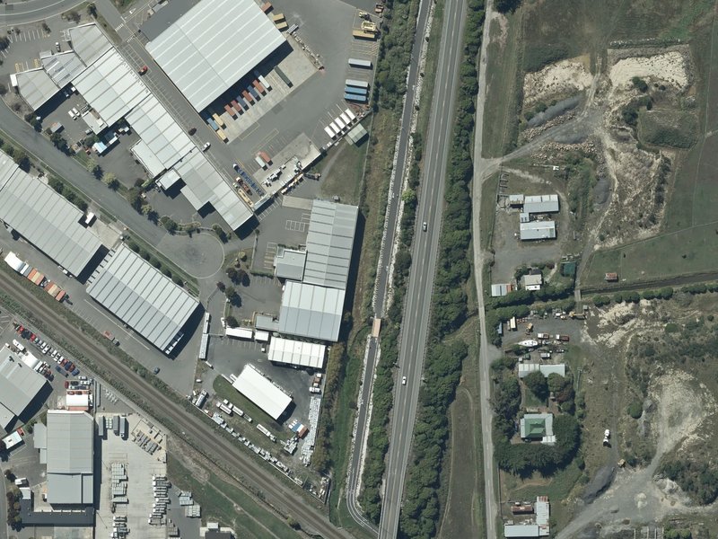 aerial view of Tunnel Road Drainage Reserve and the ground around it