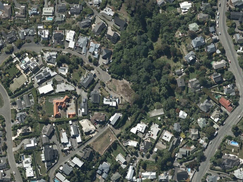 aerial view of Cracroft Caverns Reserve and the ground around it