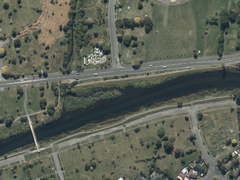 aerial view of Dixon Reserve and the ground around it