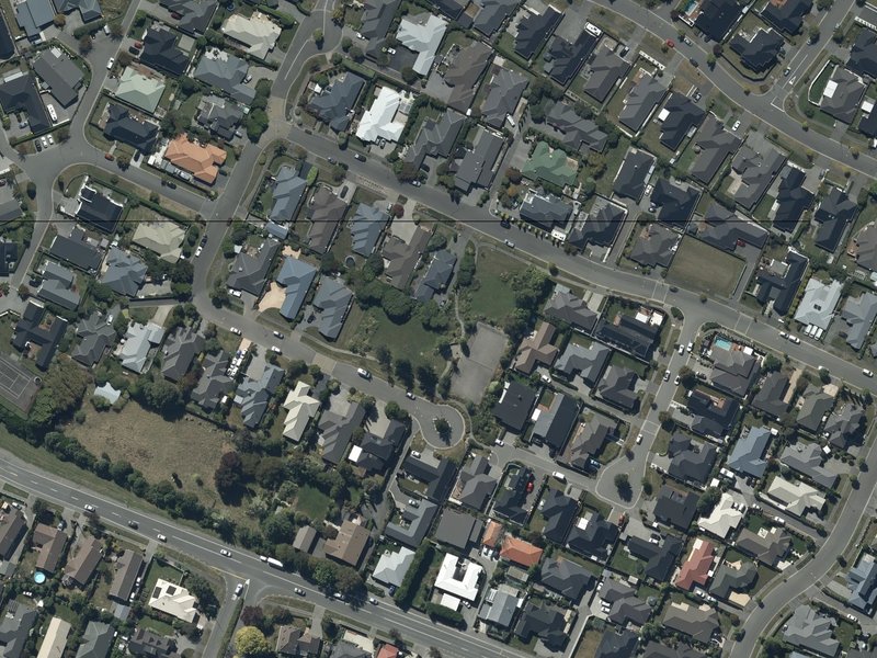 aerial view of Stallion Reserve and the ground around it