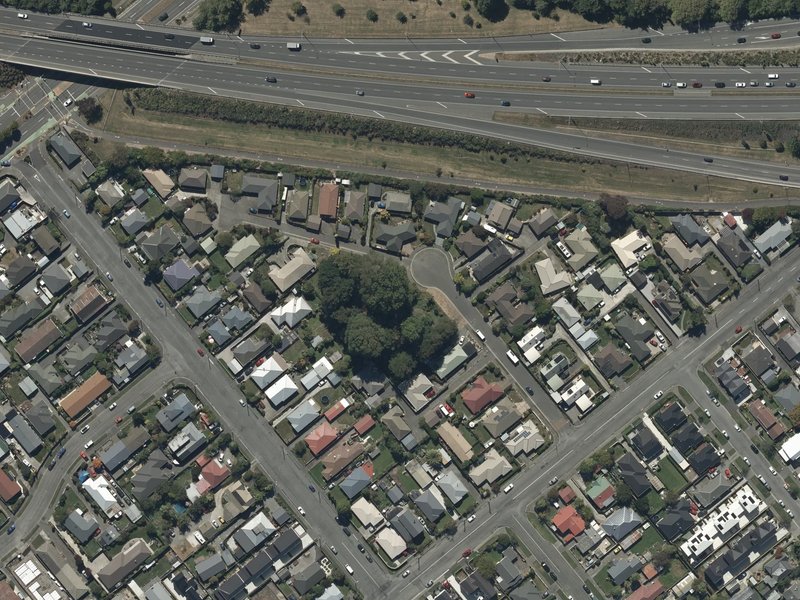 aerial view of Leith Reserve and the ground around it