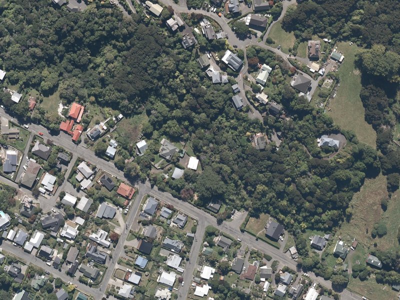 aerial view of Settlers Hill Walkway and the ground around it