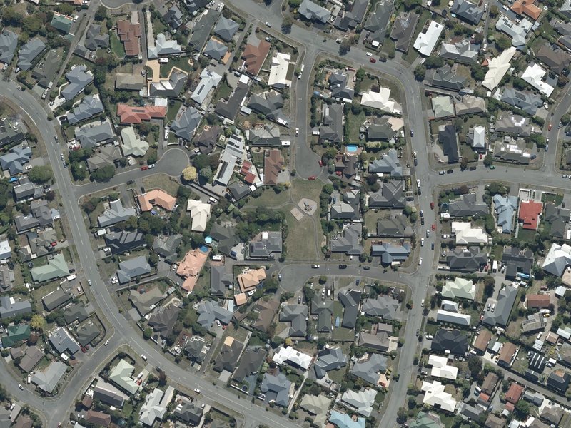 aerial view of Copperfield Reserve and the ground around it