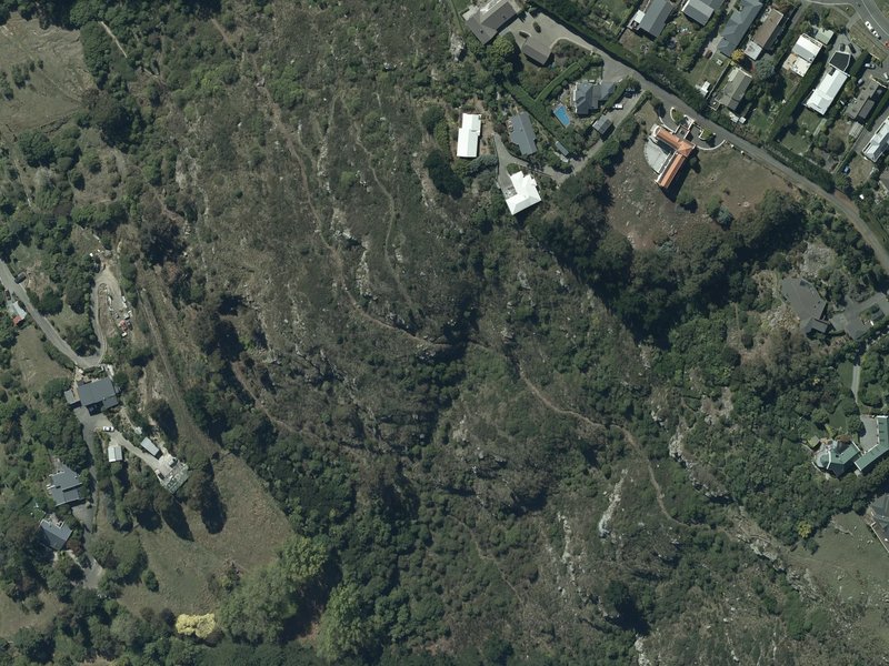 aerial view of Heathcote Quarry Reserve and the ground around it