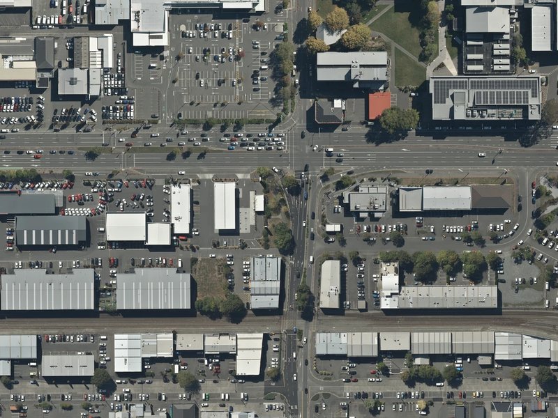 aerial view of Gasson Reserve and the ground around it
