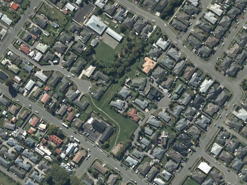 aerial view of St Lukes Reserve and the ground around it