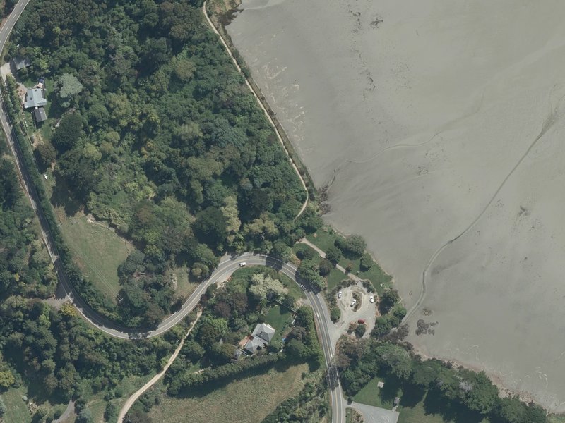 aerial view of Allandale Layby and the ground around it